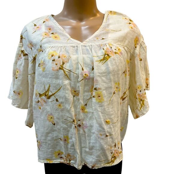 Madewell flutter sleeve rhyme top in floral print - Picture 2 of 13